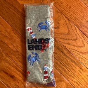 Lands end coastal holiday men’s socks